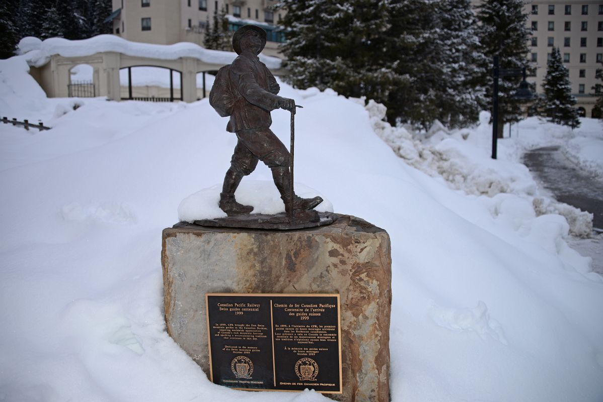24E Chateau Lake Louise Memorial Dedicated To The Memory Of The Swiss Mountain Guides
